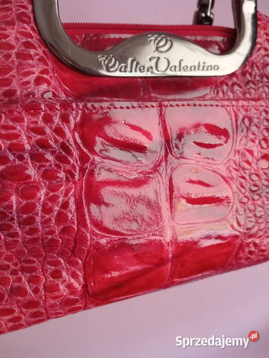 Walter Valentino Italy torebeczka vintage skóra Kuferek  Kielce