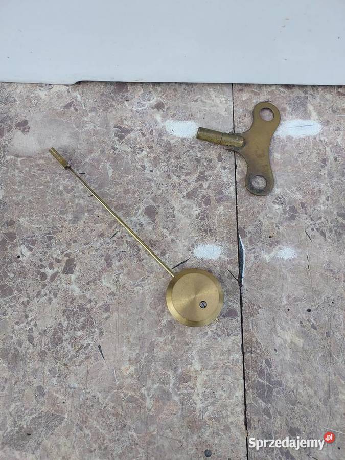 Stary zegar kominkowy mechanizm francuz chodzik Tczew