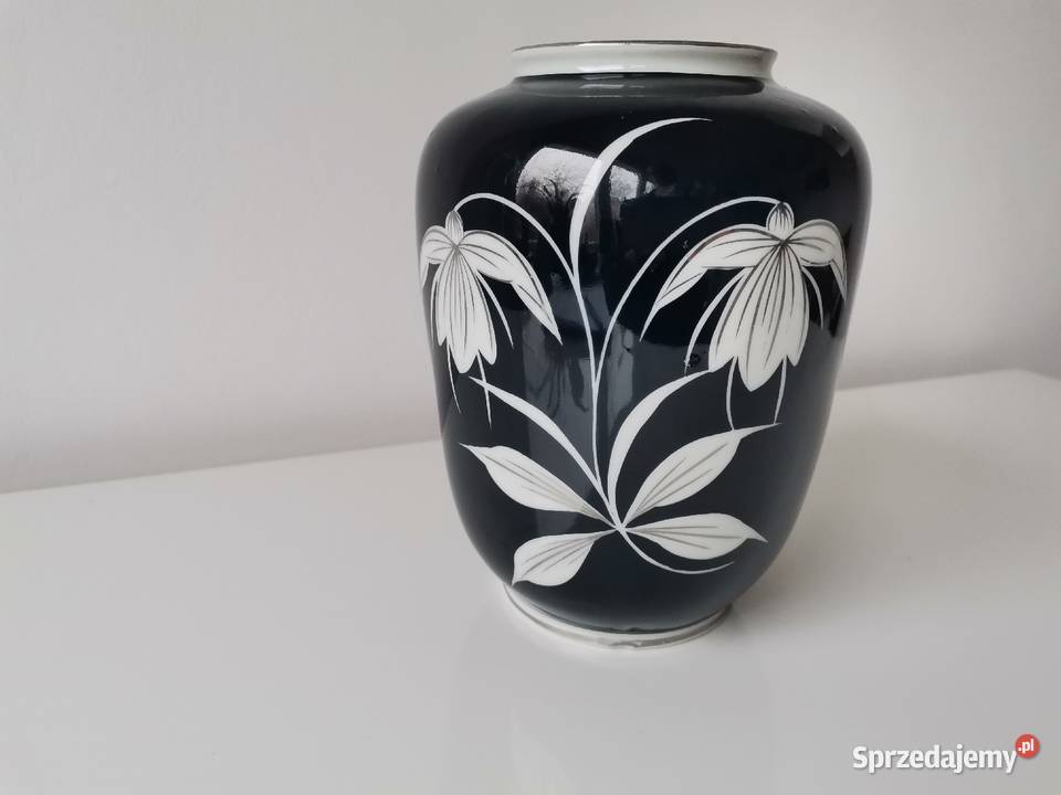 Stary kobaltowy wazon Spechtsbrunn Niemcy 1960 śląskie Katowice