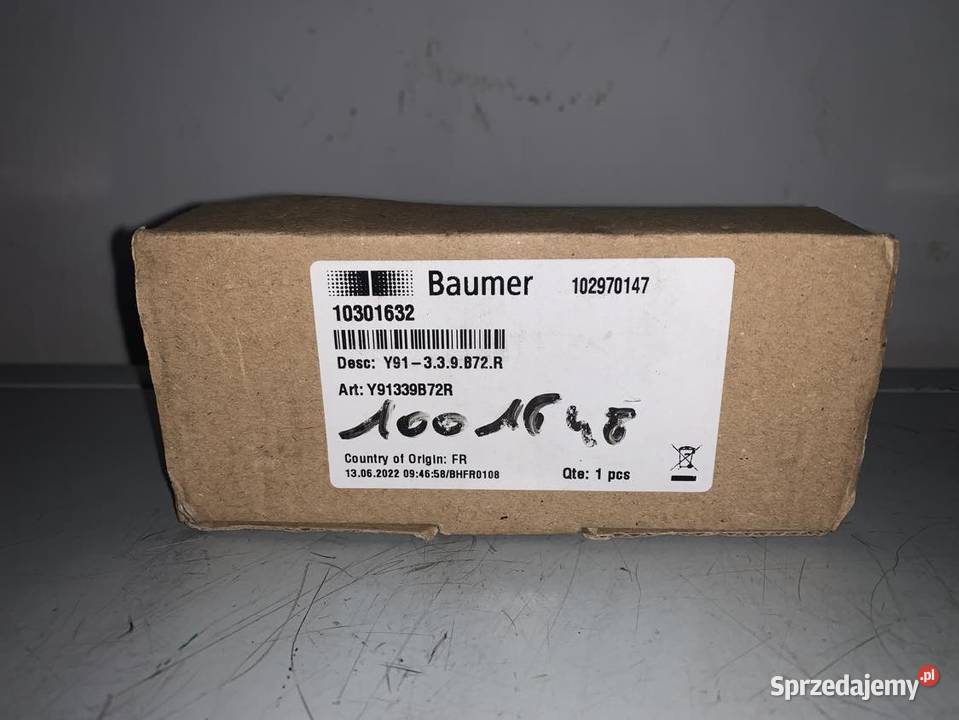 Baumer 10301632 Y91339B72R Pressure transmiter mazowieckie Warszawa