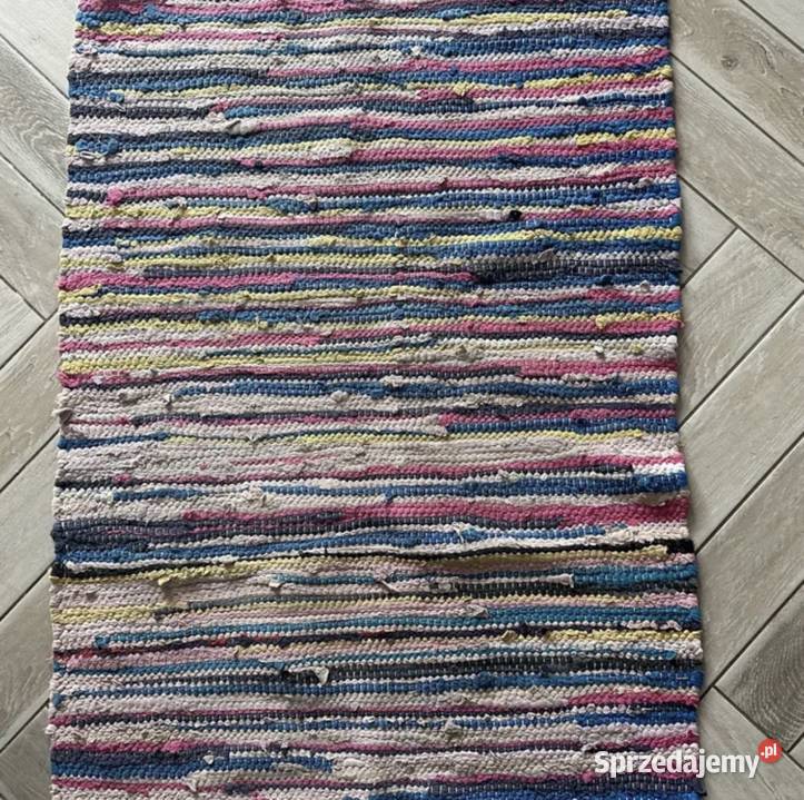 Chodnik dekoracyjny ręcznie tkany Design 70x140 wielokolorowy Łódź