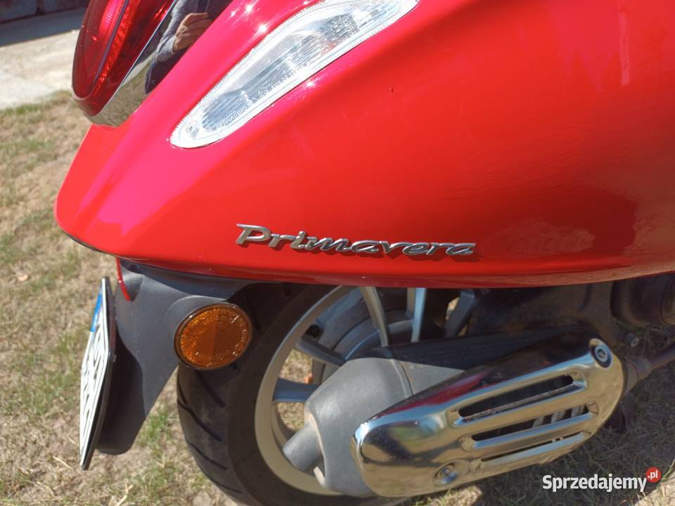 Skuter vespa primavera 50 4t 3v rosso 894 eu Dąbrowa Tarnowska sprzedam