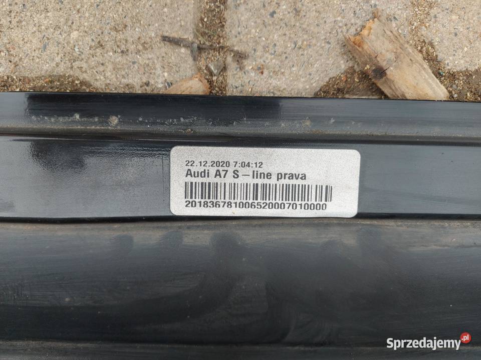 Audi A7 II 4K8 4M0 TFSI LISTWA PROGOWA PRAWA osobowe