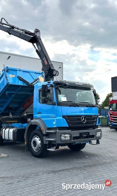 Mercedes Axor 1829 wywrotka z dzwigiem Warszawa