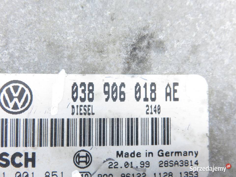 STEROWNIK VW GOLF IV 19 TDI 038906018AE