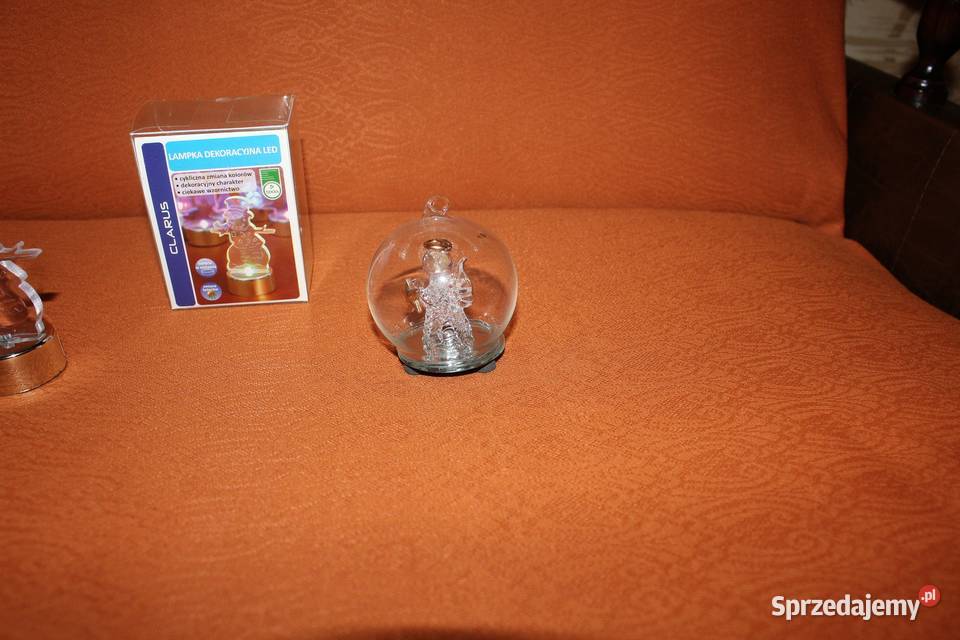 Bombka LED szklana kula anioł bałwan LED Chorzów sprzedam