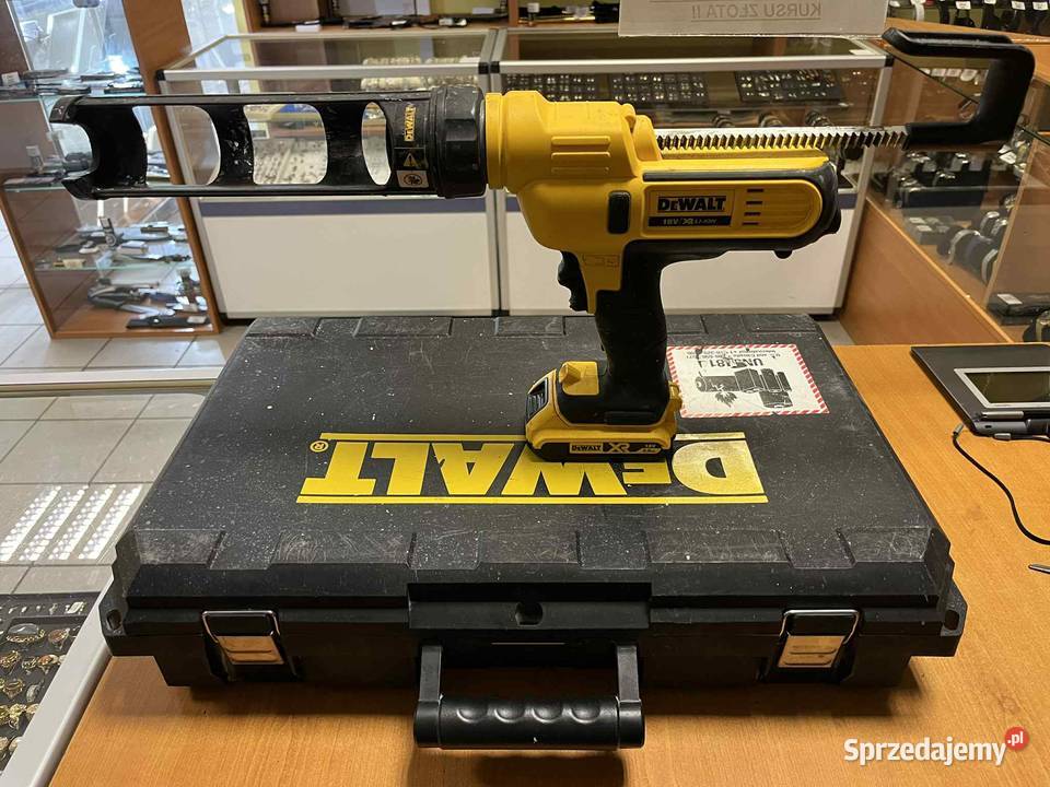 Pistolet do silikonu DeWalt 310 ml DCE560 1xAku Elbląg