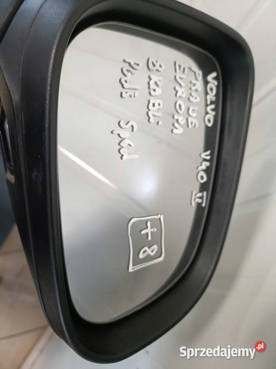 PRAWE LUSTERKO Volvo V40 II 1219r PASAŻERA 8 pin sprzedam