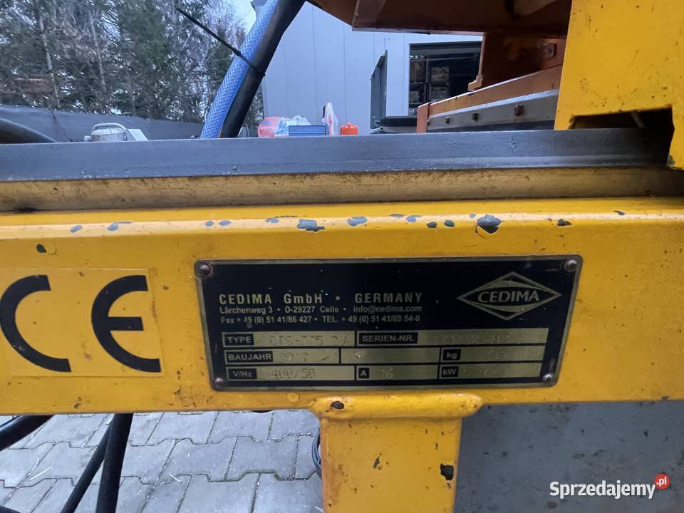 Piła przecinarka stolikowa do silki cegieł Ślesin