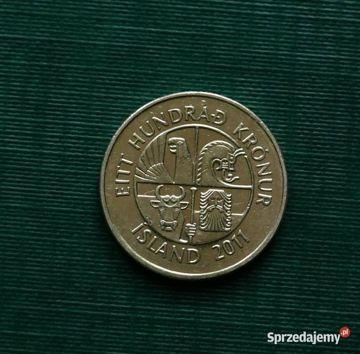 ISLANDIA 100 koron 2011r Numizmatyka Kolekcje Gliwice