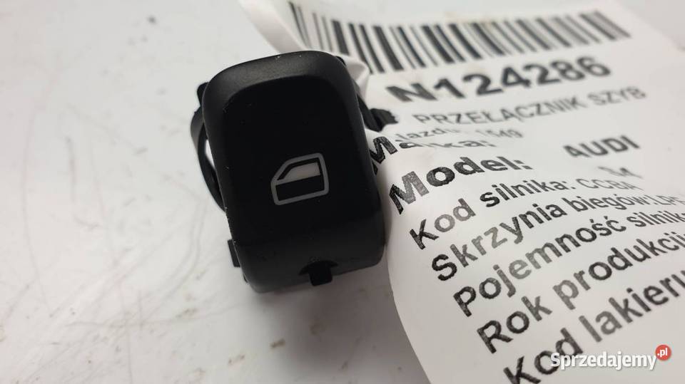 PRZEŁĄCZNIK SZYB 8K0959855A AUDI S4 B8 osobowe Lipno