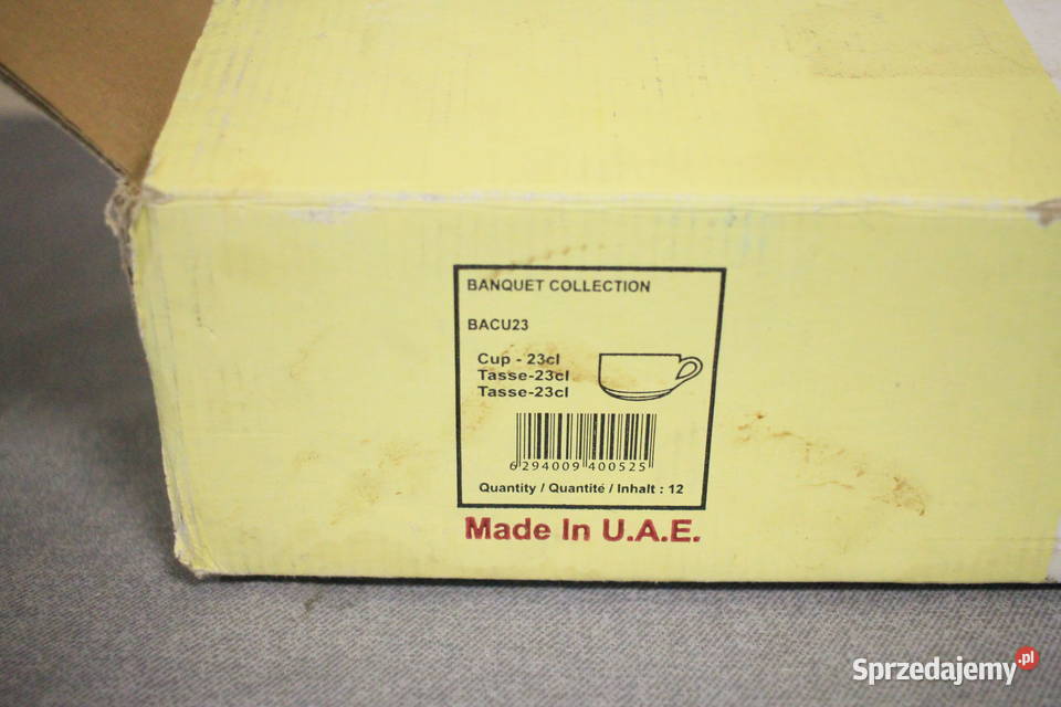 Filiżanka spodek RAK PORCELAIN produkcja UAE biały Pszczyna