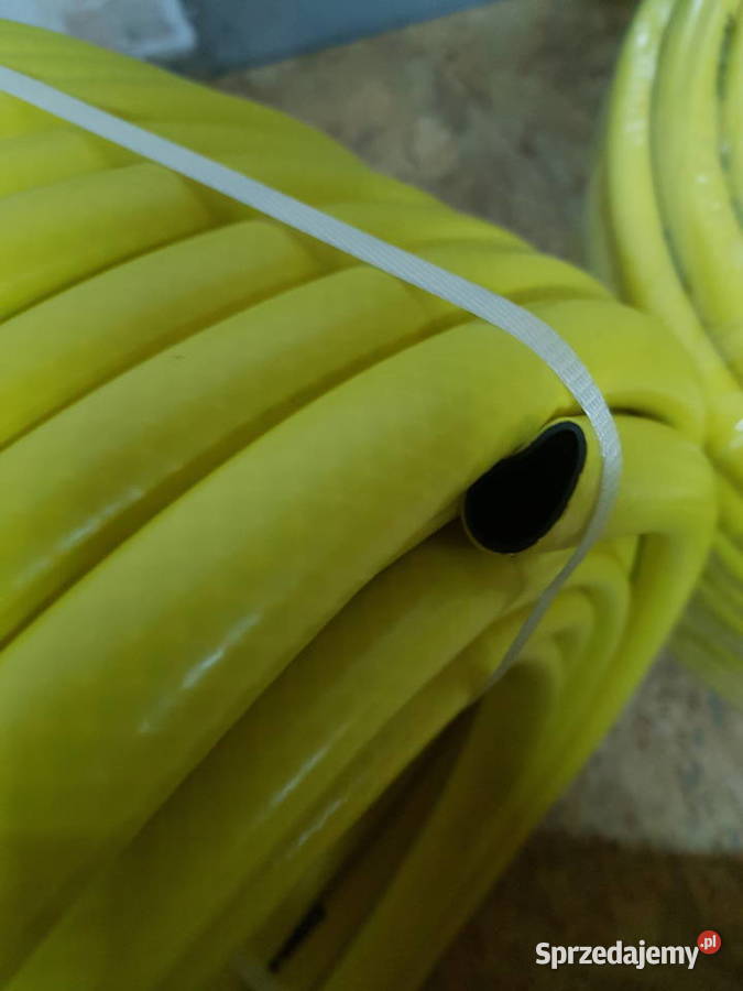 Wąż Ogrodowy do wody 34 cala 50 metrów żółty wielkopolskie Głogowa