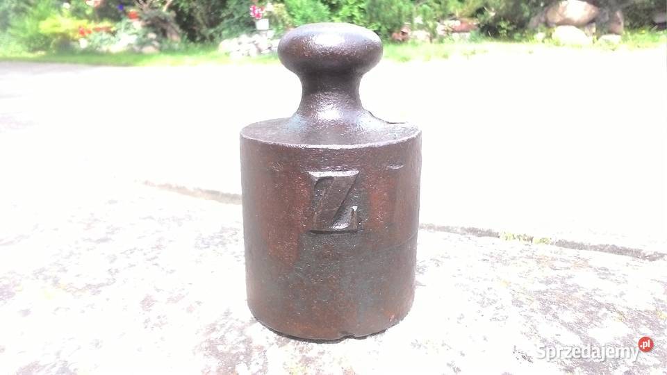 Z Odważnik żeliwny 25 z czasów PRLu Pozostałe Płońsk