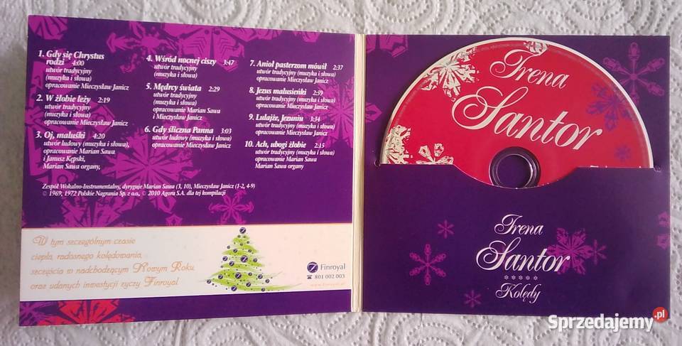 Kolędy Ireny Santor płyta cd Gdynia