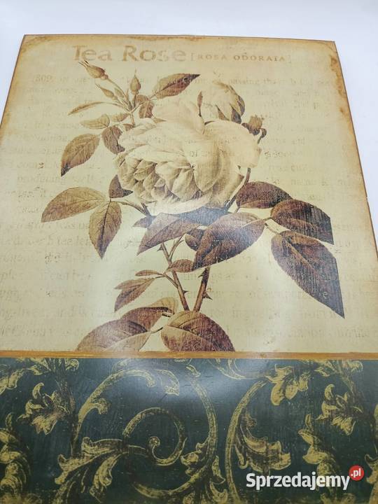 Szyld metalowy vintage znak reklama Tea Rose Dekoracje i ozdoby Zamość