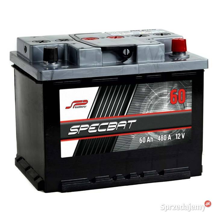 Akumulator SPECBAT 60Ah 480A EN PRAWY PLUS Układ elektryczny Słupsk