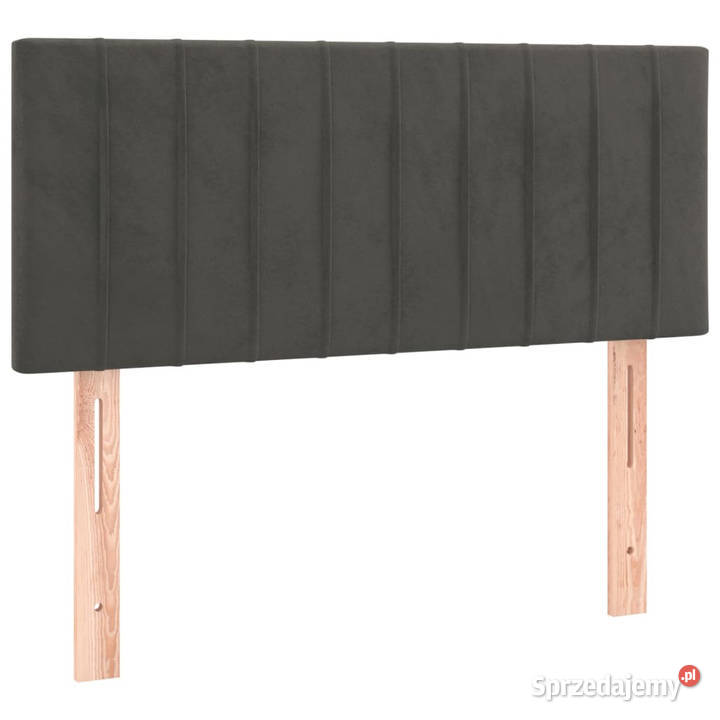Zagłówek do łóżka z LED ciemnoszary 80x5x7888