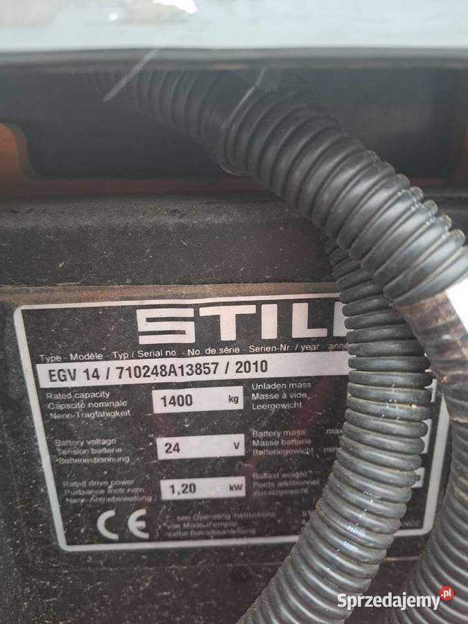 Wózek paleciak elektryczny Still EGV 14 2010r Bytom sprzedam