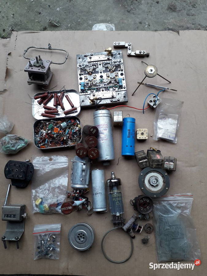 Elektronika kondensatory tranzystory rezystrory śląskie sprzedam