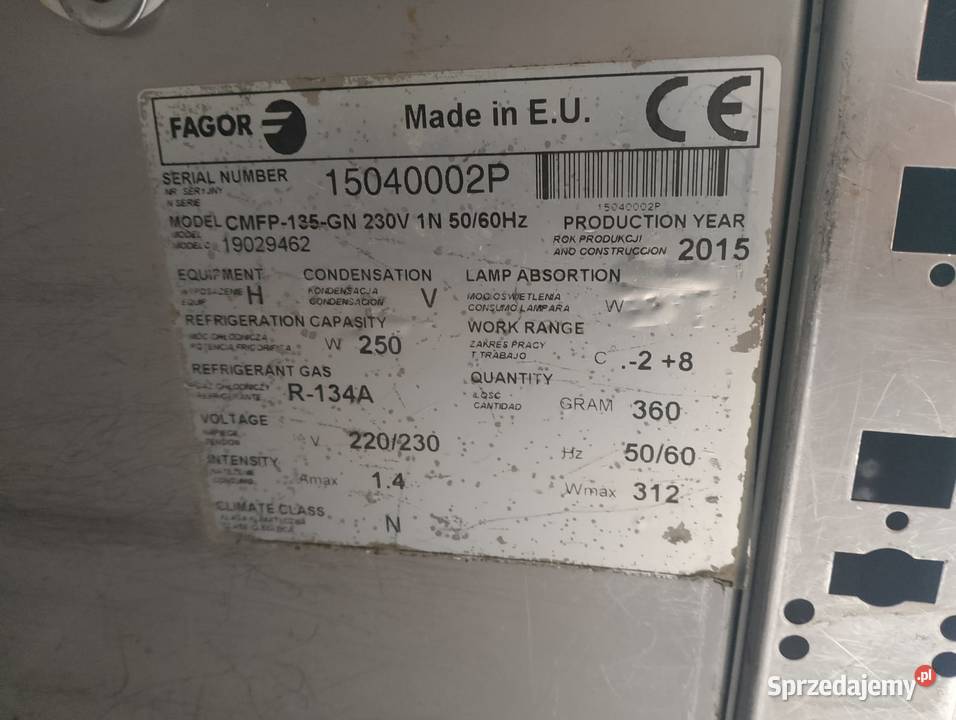 Stół chłodniczy 2drzwiowy Fagor CMFP135GN Wrocław