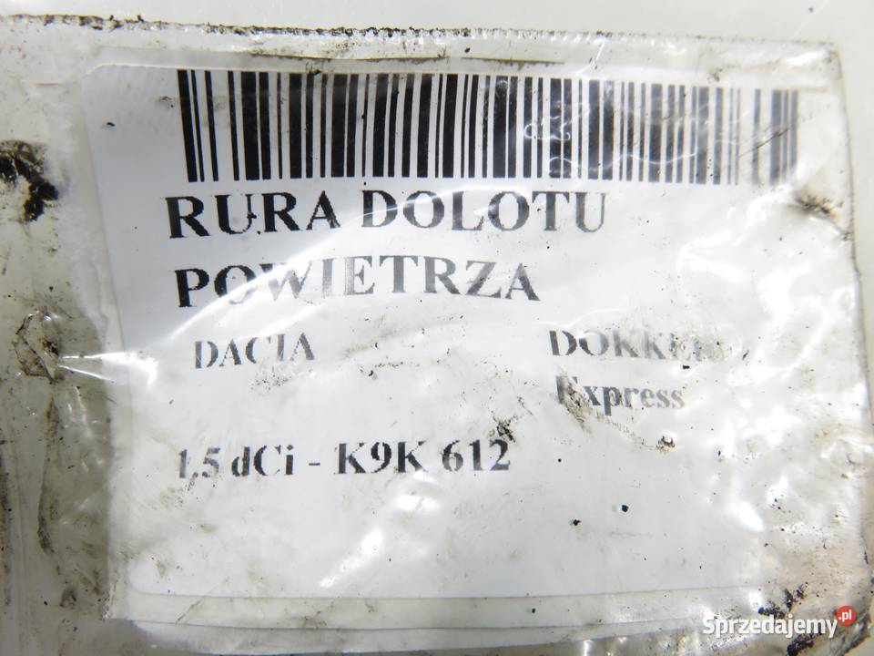 RURA INTERCOOLERA DACIA DOKKER 15 dCi 144609034R