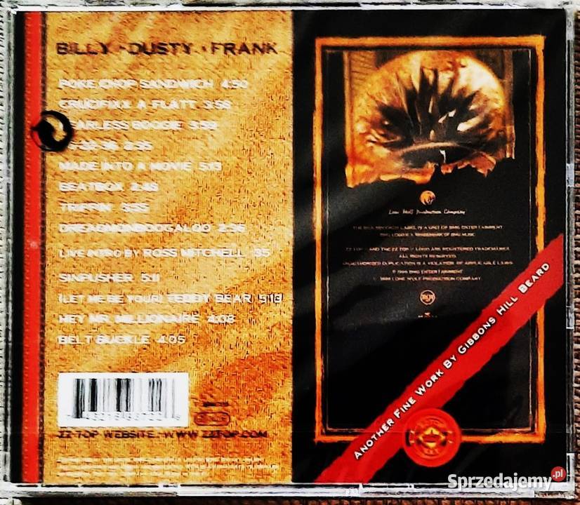 Kultowy Album CD Legenda Hard Rocka ZZ TOP Katowice