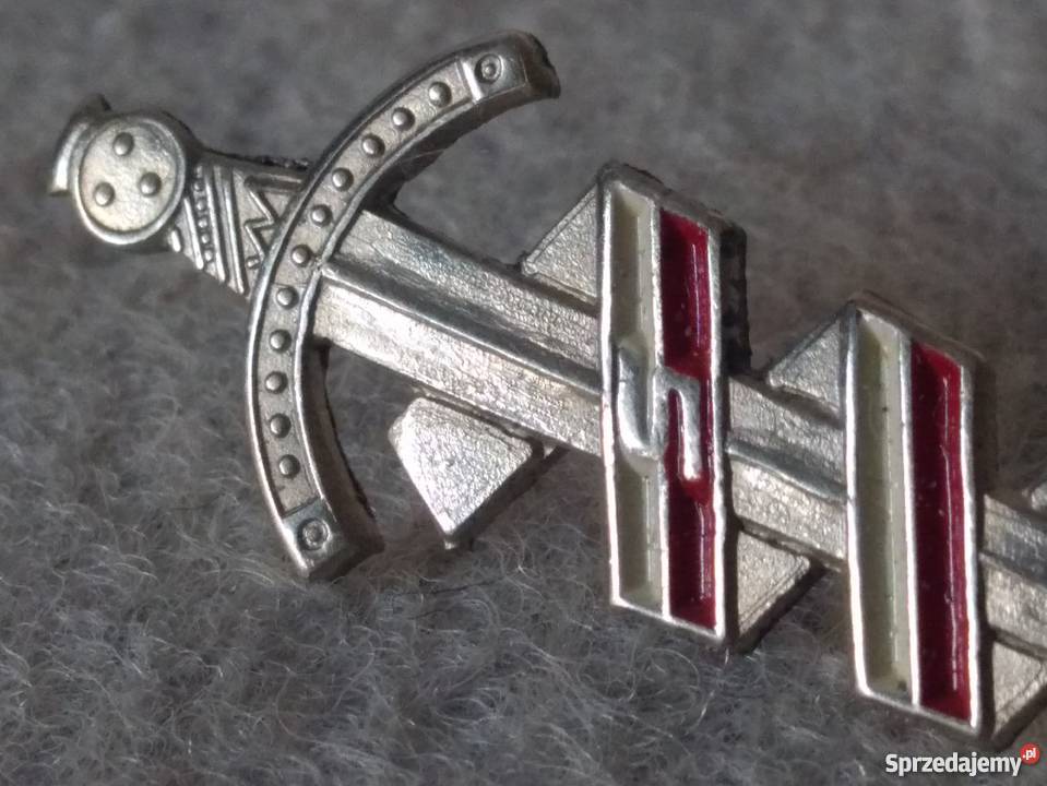 odznaka Mieczyk Chrobrego SN białoczerwona Warszawa