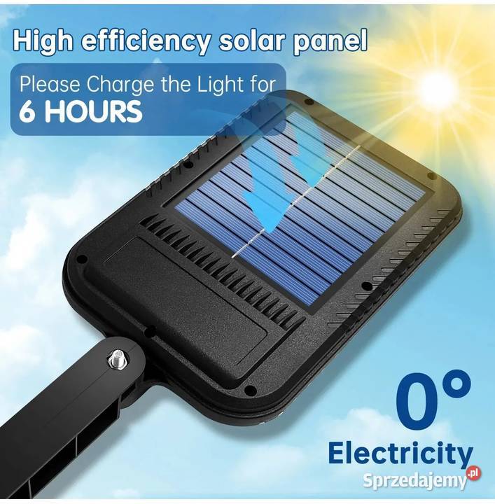 Solarna lampa zewnętrzna z czujnikiem ruchu Lublin