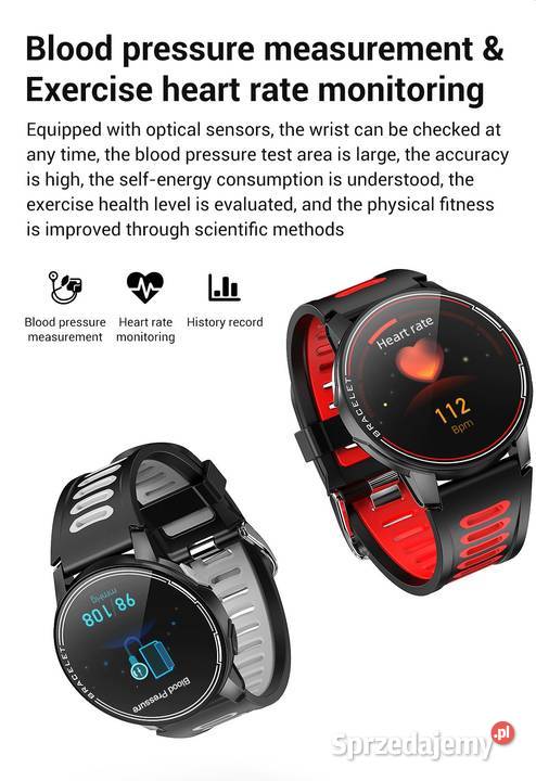 SLIMY L6 Smartwatch tętno kroki puls stoper HIT łódzkie Łódź