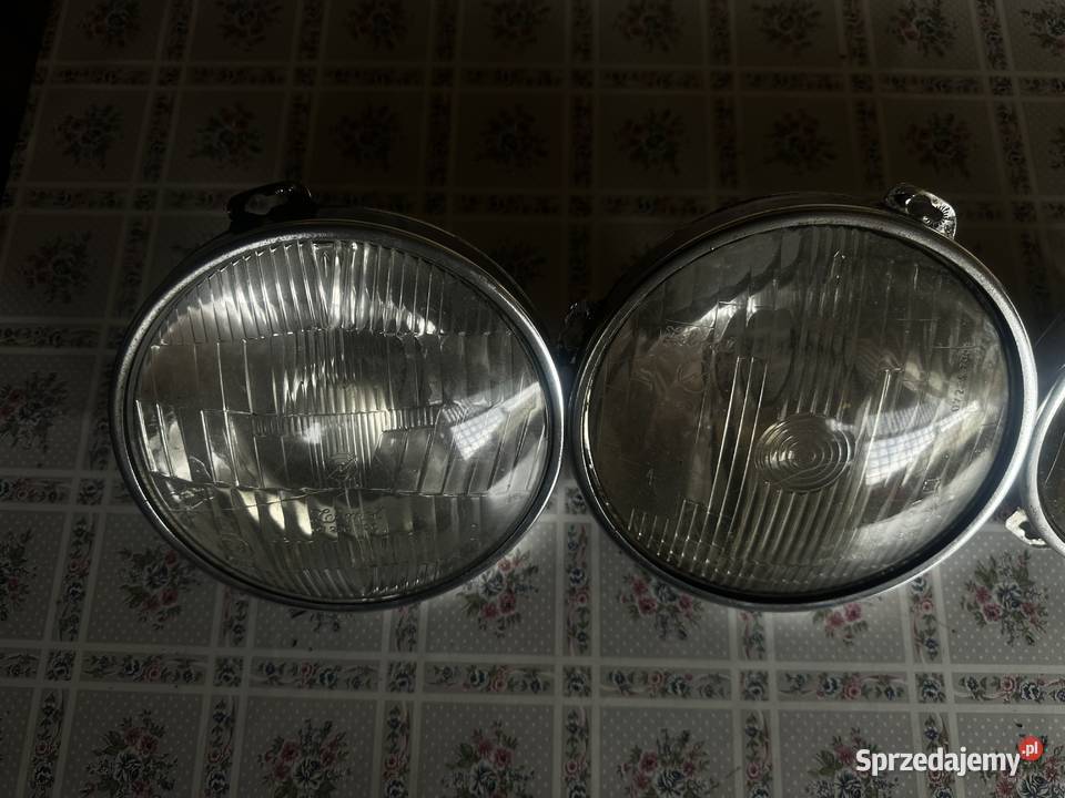 Komplet reflektorów Zelmot Fiat 125 p PRL osobowe Łagiewniki Nowe