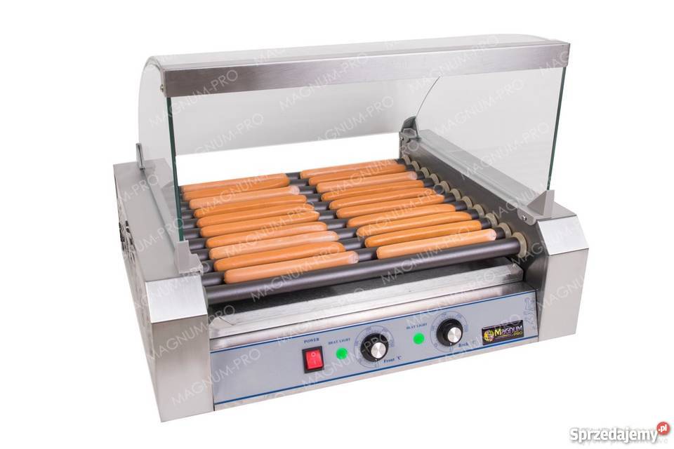 ROLKOWY PODGRZEWACZ DO PAROWEK HOTDOG 11 ROLEK Poczesna