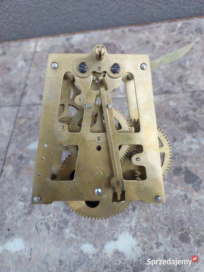718 Mechanizm starego zegara HAU chodzik Antyki Tczew