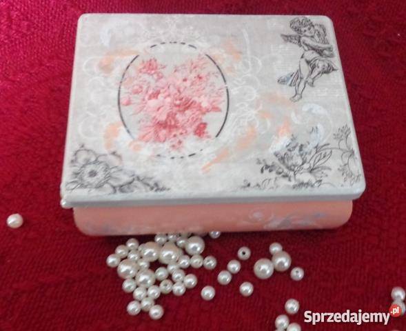 Pudełko decoupage prezenty ozdoby świąteczne inny kolor Dekoracje i ozdoby