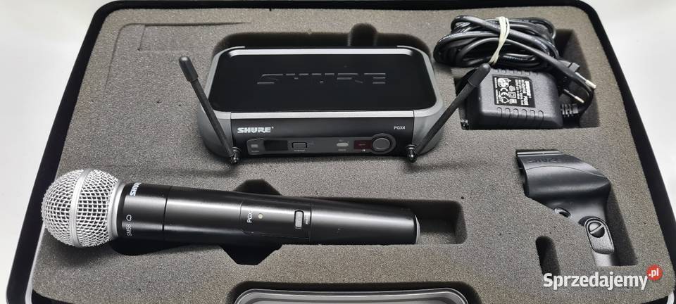 Shure PGX24SM58 mikrofon bezprzewodowy Sprzęt estradowy, studyjny i DJ-ski Konin sprzedam