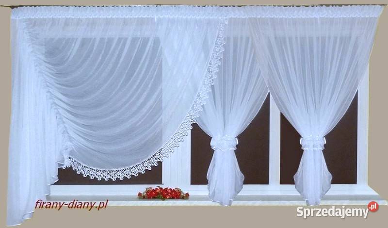 Firana szyta z woalu 620x160 rozmiar firany Firany Szczecin