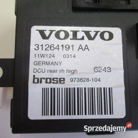 SILNICZEK SZYBY PRAWY TYŁ VOLVO V50 31264191AA wielkopolskie Rakoniewice sprzedam