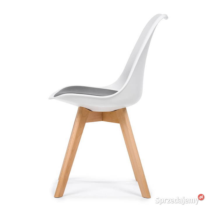 Białe Krzesło Dublin Z Poduszką Szarą Wysyłka Tarchały Małe sprzedam