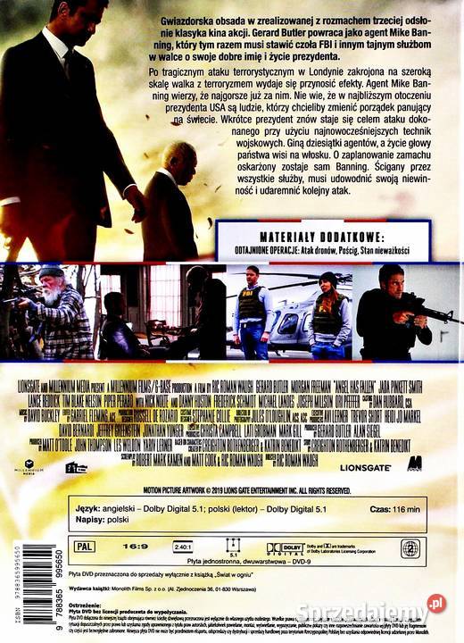 ŚWIAT W OGNIU GERARD BUTLER DVD KS lektor sprzedam