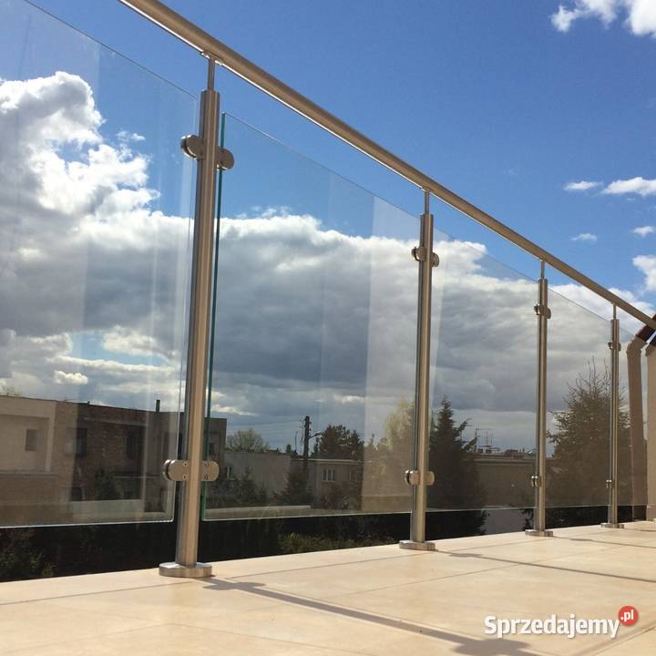 BALUSTRADA BARIERKA SZKLANA ZE STALI NIERDZEWNEJ Wieliczka