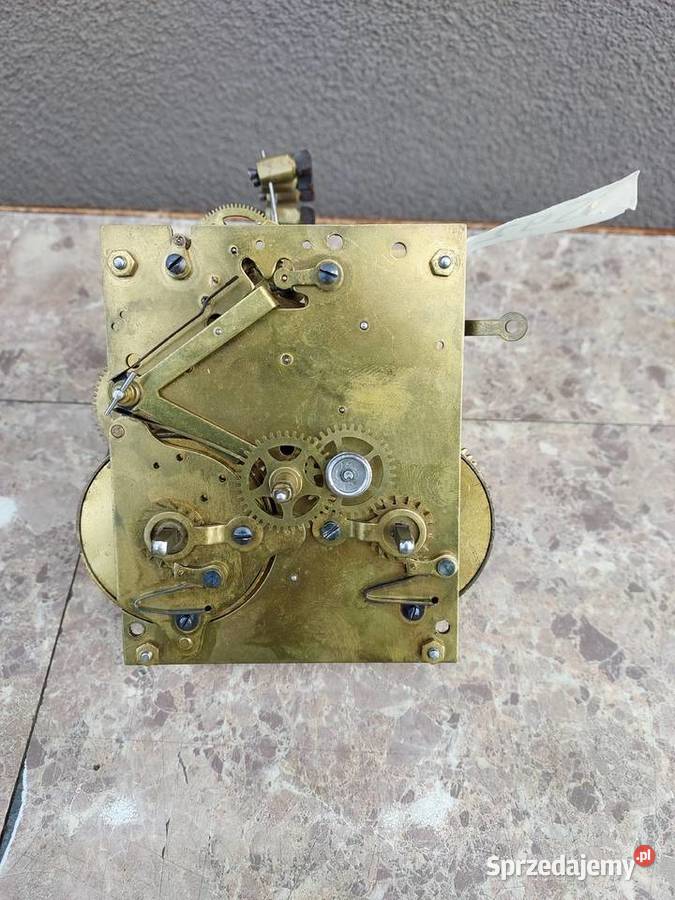 592 Mechanizm starego zegara ściennego HAU pomorskie Tczew
