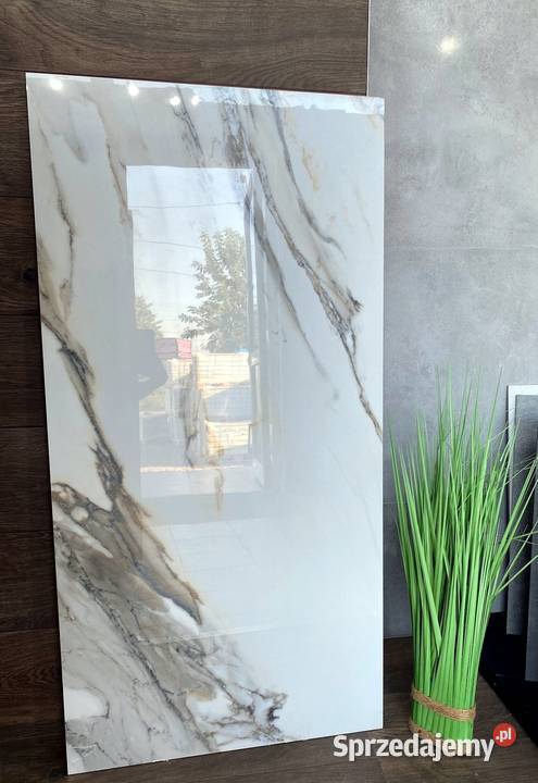 Gres poler marmur Calacatta Gold Złoto 120x60 Łask