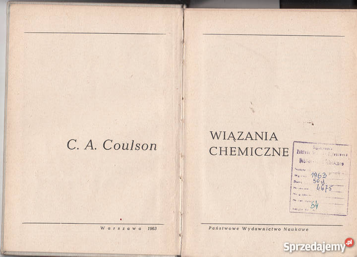 1732 WIĄZANIA CHEMICZNE CA COULSON Czyrna