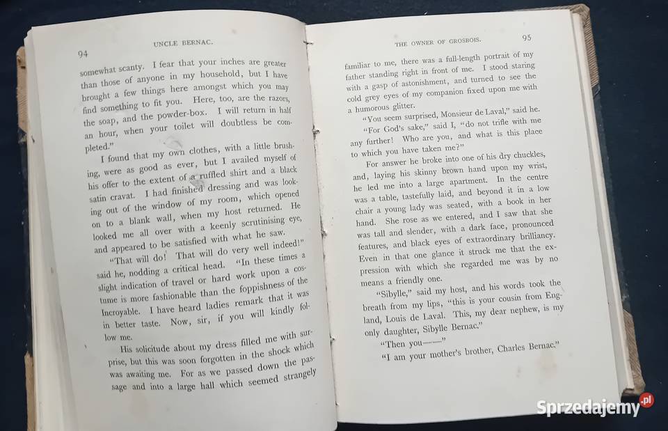 Arthur Conan Doyle Uncle Bernac Tauchnitz wielkopolskie Koźminek