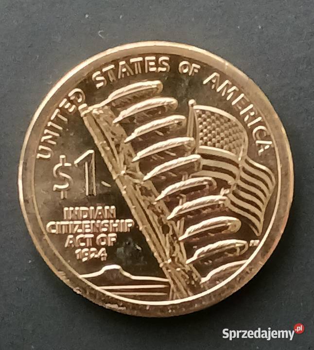 1 Dolar USA 2024 r Indianka Sacagawea men D Konin