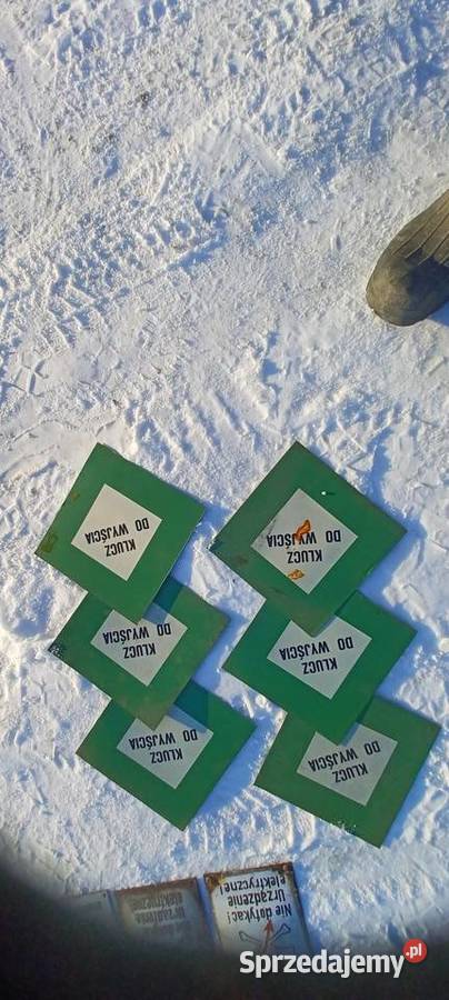 Stare tablice BHP informacyjne i instrukcja Pozostałe Osipy-Kolonia