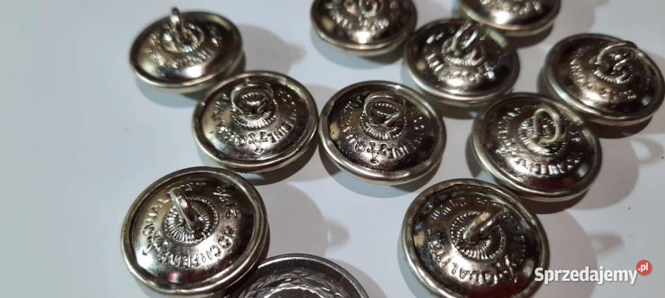 GUZIKI WOJSKOWE Niemcy groszek 10 sztuk Warszawa