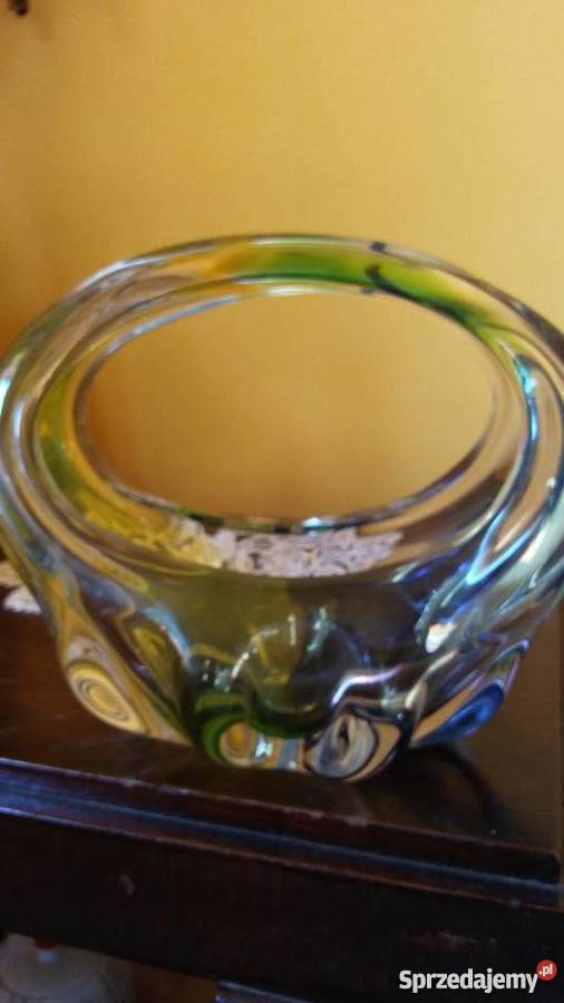 Kosz szkalny Hospodka Borocrystal Czechosłwoacja Łódź