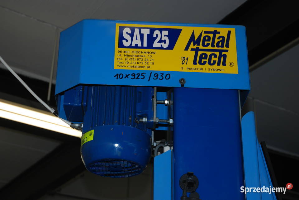 Podnośnik dwukolumnowy Metaltech SAT 25 Warszawa
