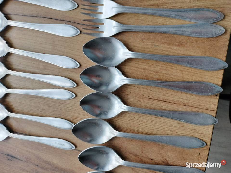 Łyżki widelce łyżeczki aluminiowe prl Pozostałe Choszczno